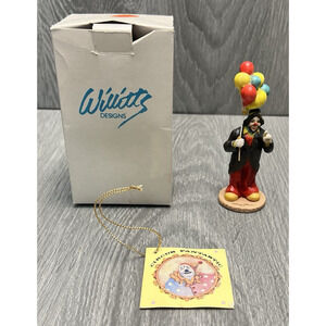 Vintage Willitts Designs #5856 Circus Clown Balloons Mary Kern 1986 W/Box‎ & Tag